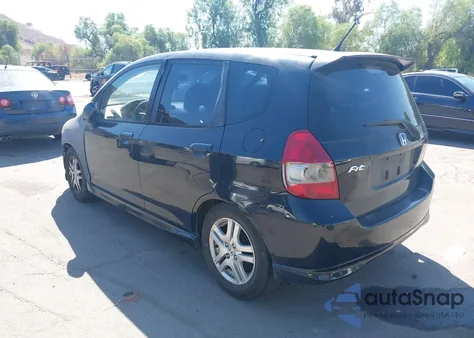 2007 Honda Fit Sport из США, поврежденный, VIN JHMGD38677S060920